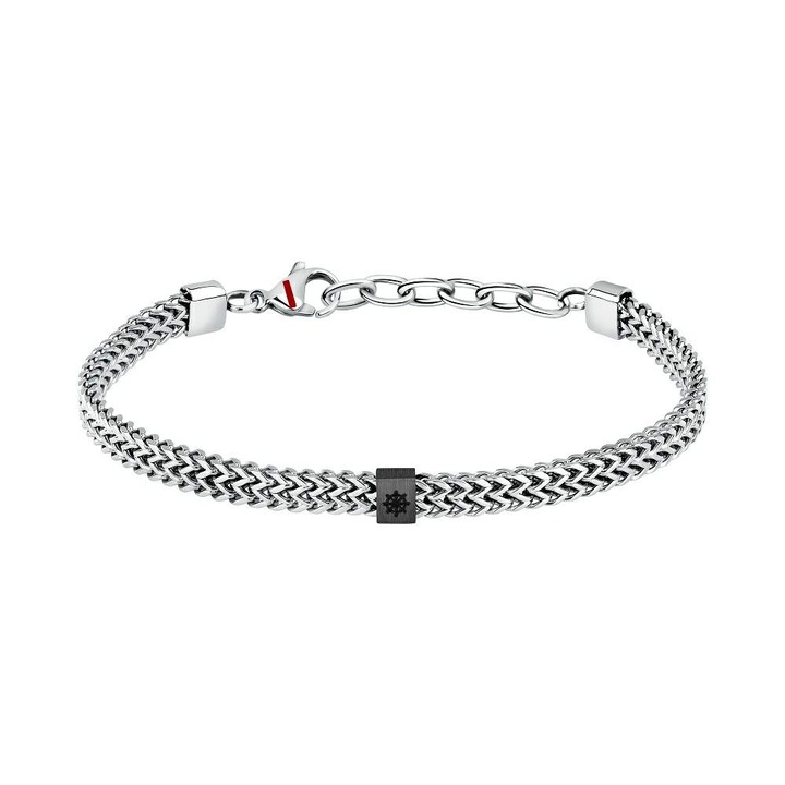 Bratara Sector Marine SAGJ28, lungime 19+3 cm, inox argintiu