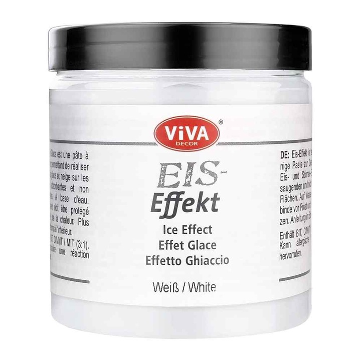 Pasta cu efect de gheata VIVA DECOR, 250ml Alb