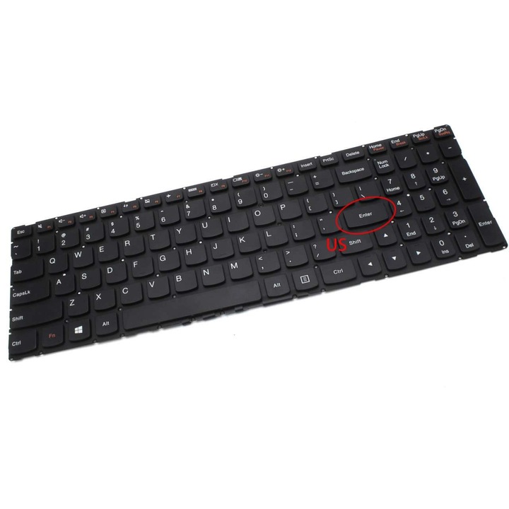 Клавиатура Lenovo LCM15H83US 6861 US layout без малка рамка за въвеждане, SN20K28251 US layout без малка рамка за въвеждане
