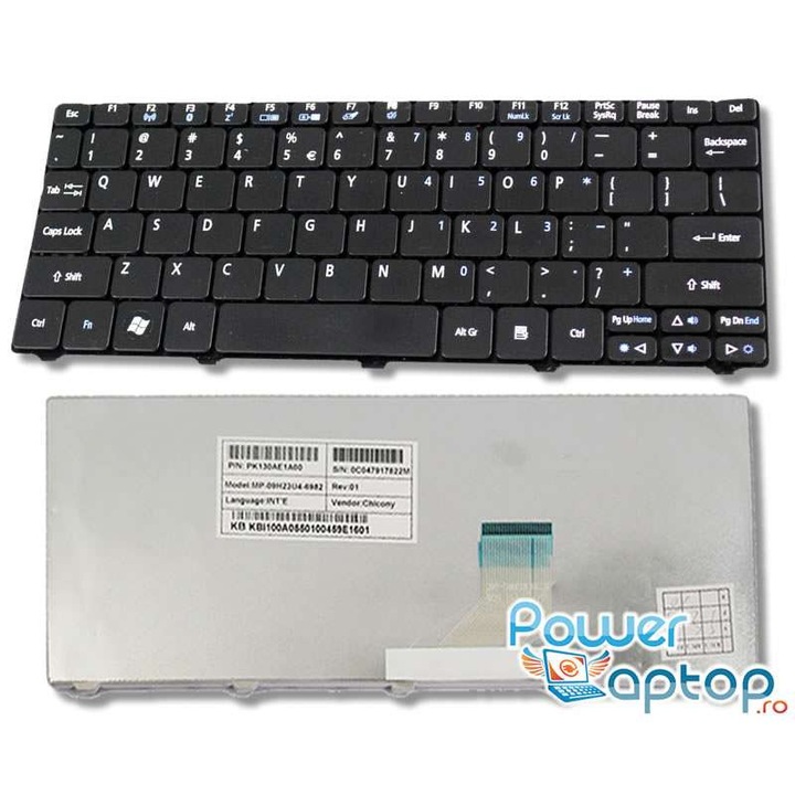 Tastatura Acer Neagra Aspire AOHAPPY2 N57Cb2b, Aspire AOHAPPY2 N57Coo, Aspire AOHAPPY2 N57Cpp, Aspire AOHAPPY2 N57Cyy, Aspire NAV50