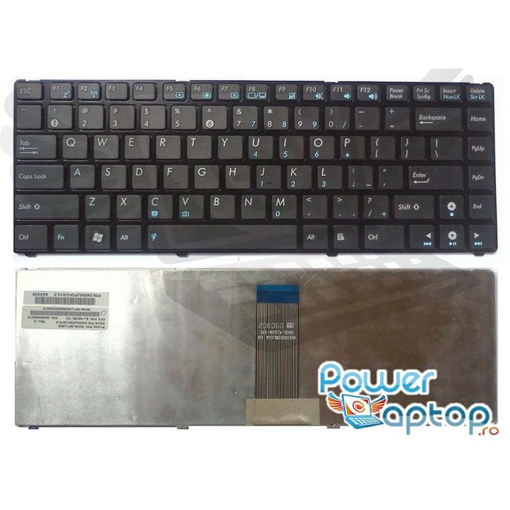 Asus Eee PC 1201, Eee PC 1201HA, Eee PC 1201HAB, Eee PC 1201K, Eee PC 1201N, Eee PC 1201NL, Eee PC 1201PL, Eee PC 1201PN, Eee PC 1201T billentyűzet