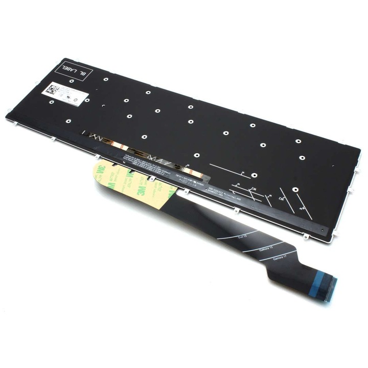 Dell 1M722 Precision Keyboard, M2400, M4400, M4500, V, 0109B1AS1, САЩ