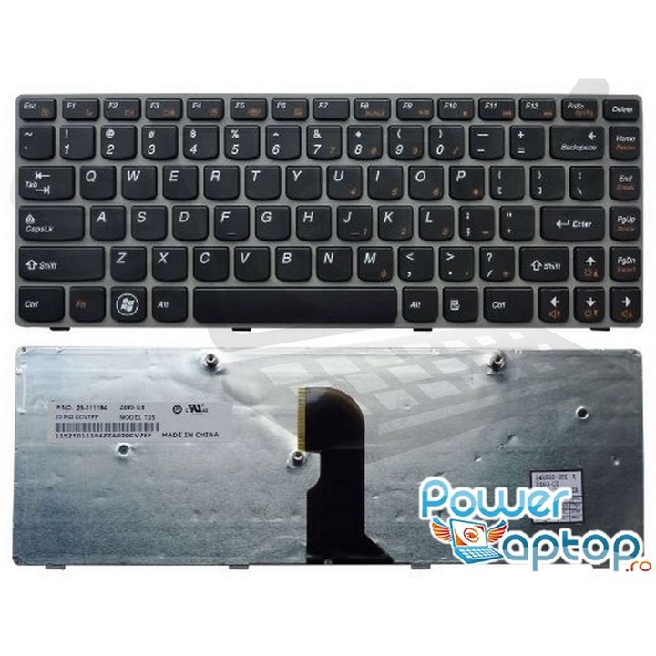 Клавиатура Lenovo сива рамка за Z450, рамка за Z460, рамка за Z460A, рамка за Z460G