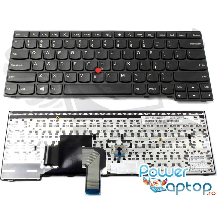 Tastatura Lenovo 04X6101, MP 13U53US G62, ThinkPad E450, ThinkPad E450c, ThinkPad E455, ThinkPad E460, ThinkPad E460C, ThinkPad E465