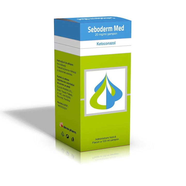 Sampon Seboderm Med, 20 mg/ml, 120 ml, Slavia Pharm