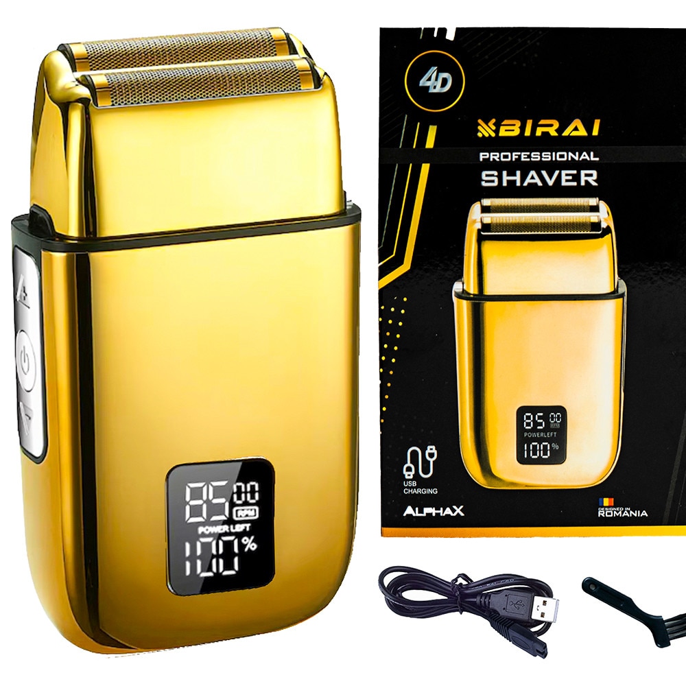 Aparat de Ras Electric Profesional 4D BIRAI® AlphaX, Shaver 8500 RPM ...
