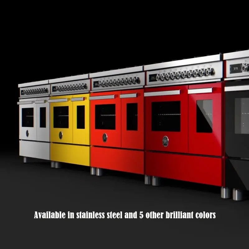 Aragaz premium cu plita pe inductie Bertazzoni, 60 cm, colectie Professional, 4 zone de gatit, 11 moduri de gatire, 9 trepte de putere+Booster, 69 litri, detectare automata a vasului, sertar pentru depozitare, negru