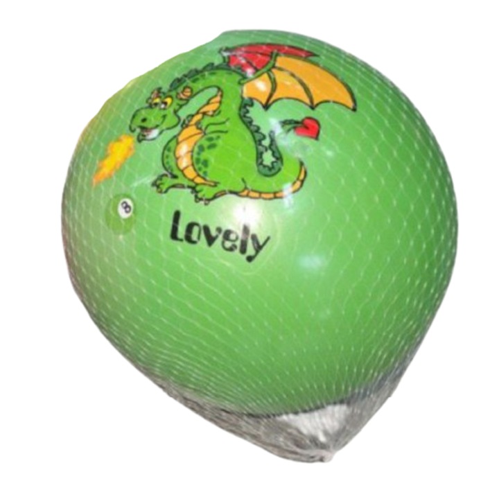 Gumilabda gyerekeknek, Dino modell, PVC-ből, 9-es méret, világoszöld (saláta)