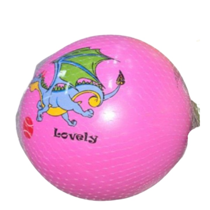 Gumilabda gyerekeknek, Dino modell, PVC-ből, 9-es méret, rózsaszín