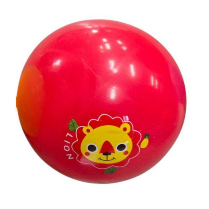 Gumilabda gyerekeknek, mackó modell, 15 cm, piros