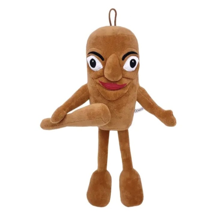 Mascota de plus, Tung Tung Sahur, Italian Brainrot, maro, 37 cm