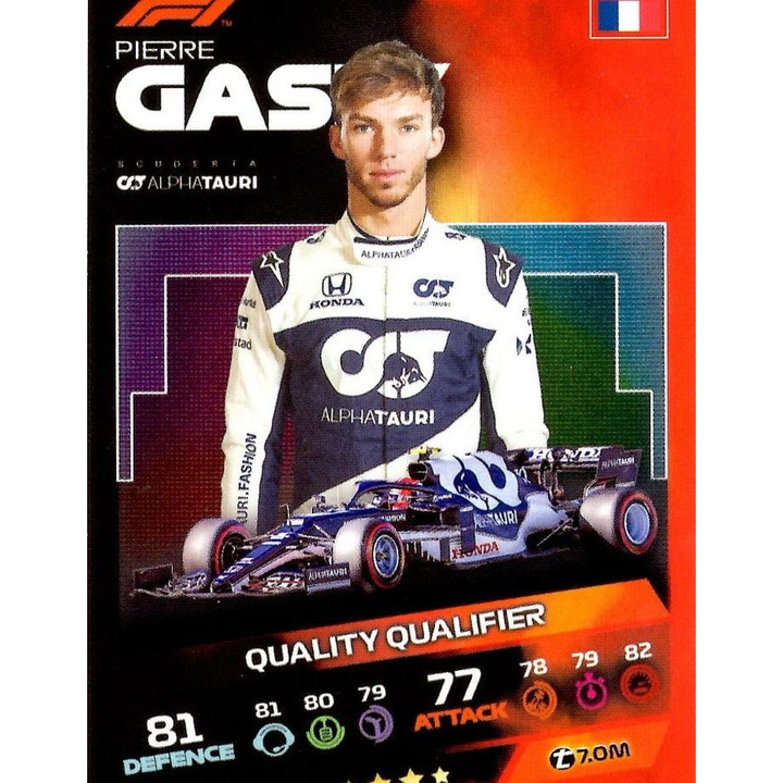 Cartonas de colectie, Turbo Attax 2021 166 Pierre Gasly Topps