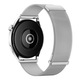 Curea compatibila cu Huawei Watch, Mrs. Smart, inox, argintiu, 18mm