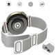 Curea compatibila cu Huawei Watch, Mrs. Smart, inox, argintiu, 18mm