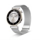 Curea compatibila cu Huawei Watch, Mrs. Smart, inox, argintiu, 18mm