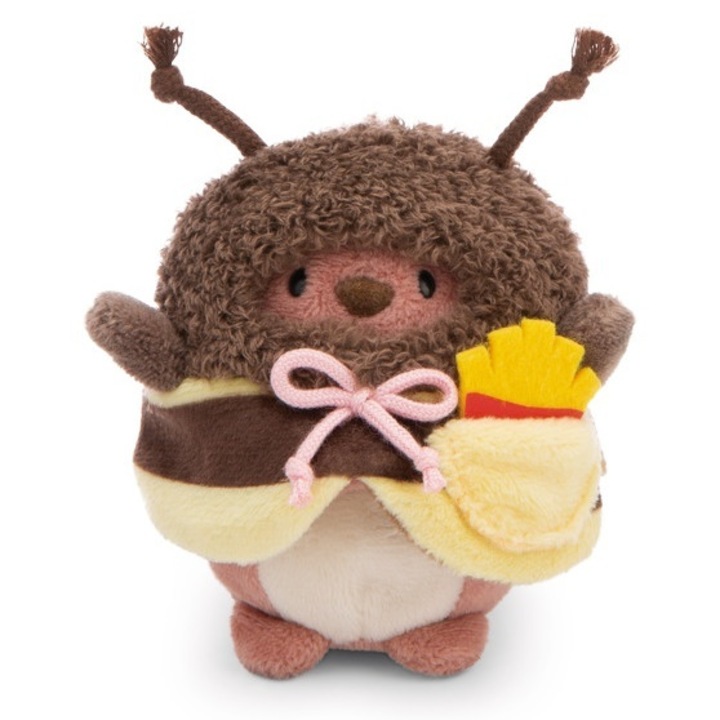 Jucarie de plus, Mis Nomo, 8cm, cu cartofi prajiti si costum de albina, cutie cadou