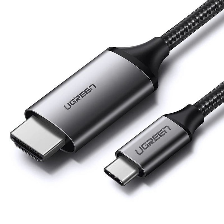 USB-C към HDMI 4K UHD кабел 1.5 м, Ugreen, съвместим с Thunderbolt 3, черен