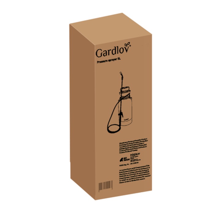 Opryskiwacz manual 8L Gardlov, копие 40 см, маркуч 100 см, зелен, 53x18x18cm