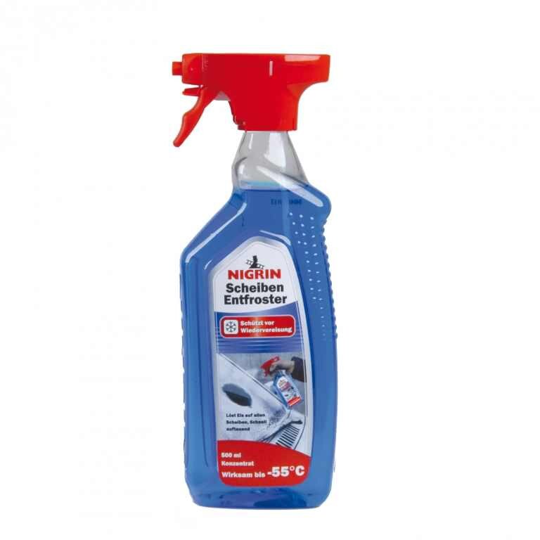 Solutie pentru dezghetarea geamurilor Nigrin 500 ml eficace pana la -55°C