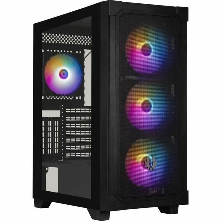 Carcasa ATX Semi-tower BitFenix Graph ARGB, neagra