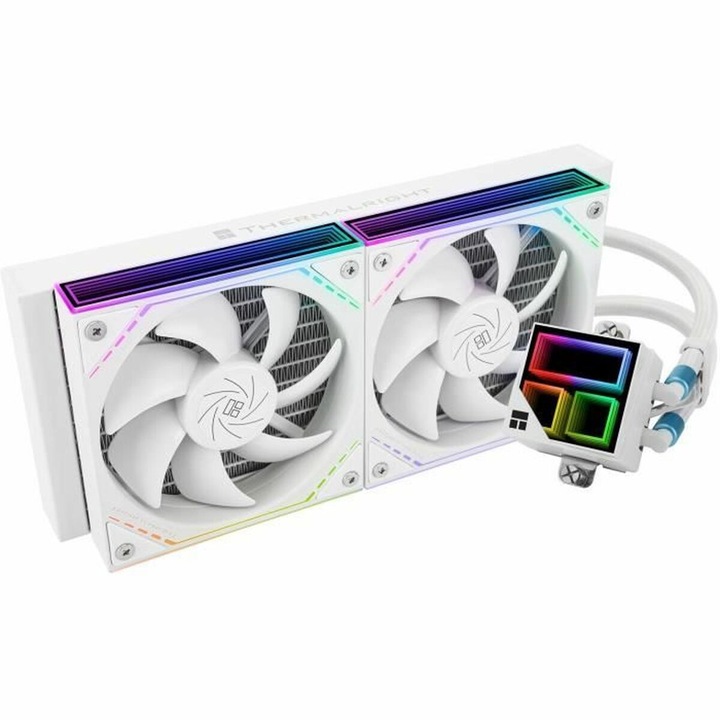 Комплект за течно охлаждане Thermalright Frozen Infinity 240, бял, 2 вентилатора Ø 12 см