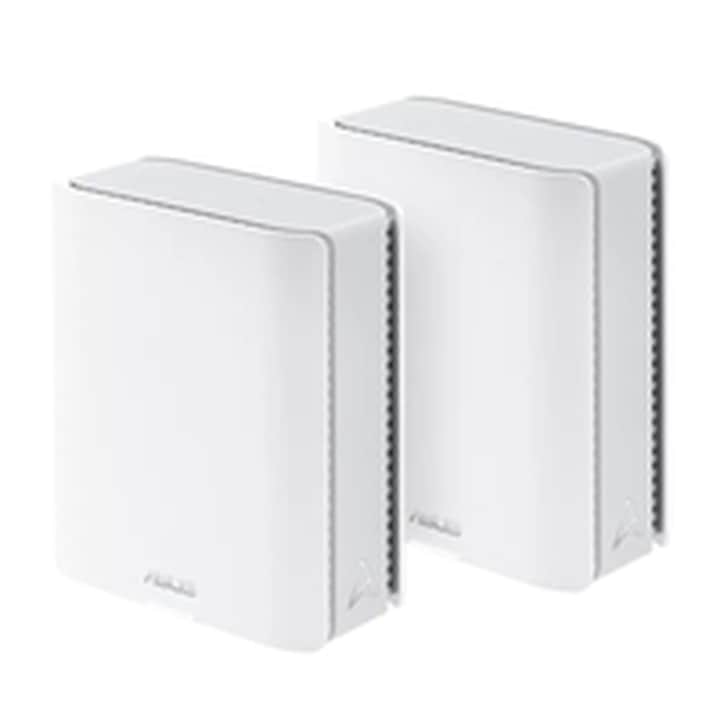 Безжичен рутер ASUS 90IG08Y0-MO3C40, черно-бял, 2 броя, Wi-Fi свързаност, 4 ядра
