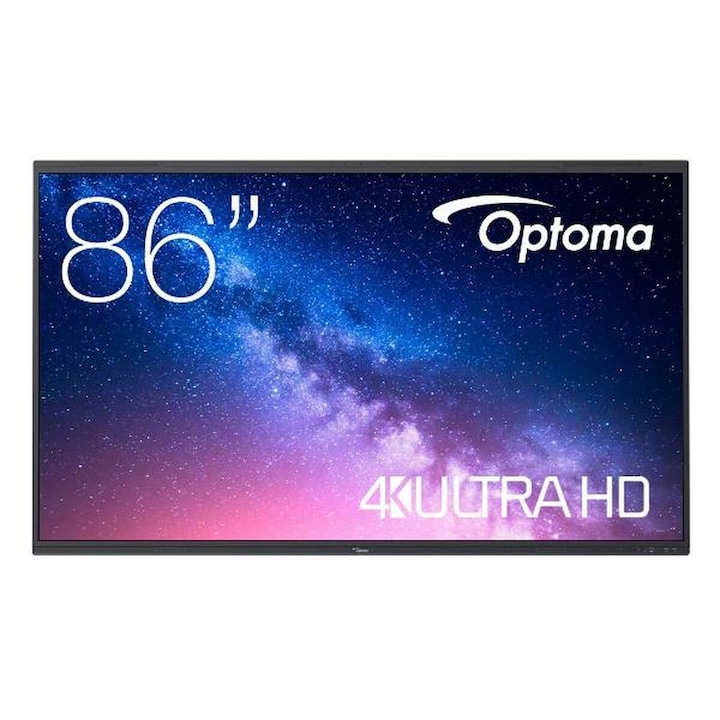 86"-os Optoma 4K Ultra HD monitor videófal, D-LED, fekete