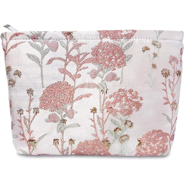 Geanta de machiaj Genti cosmetice mici dragute pentru femei si fete, geanta de toaleta de calatorie cu fermoar, geanta de machiaj