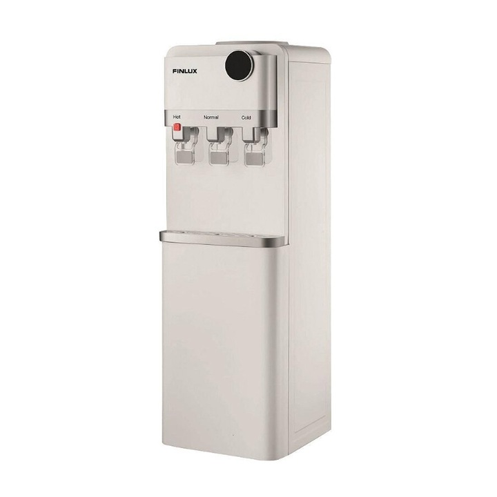 Dozator de apa Finlux FWD-2034DW, racire electronica, bidon compatibil 10,19,20 L, racire 0,7 l/ora, incalzire 5 l/ora, Alb