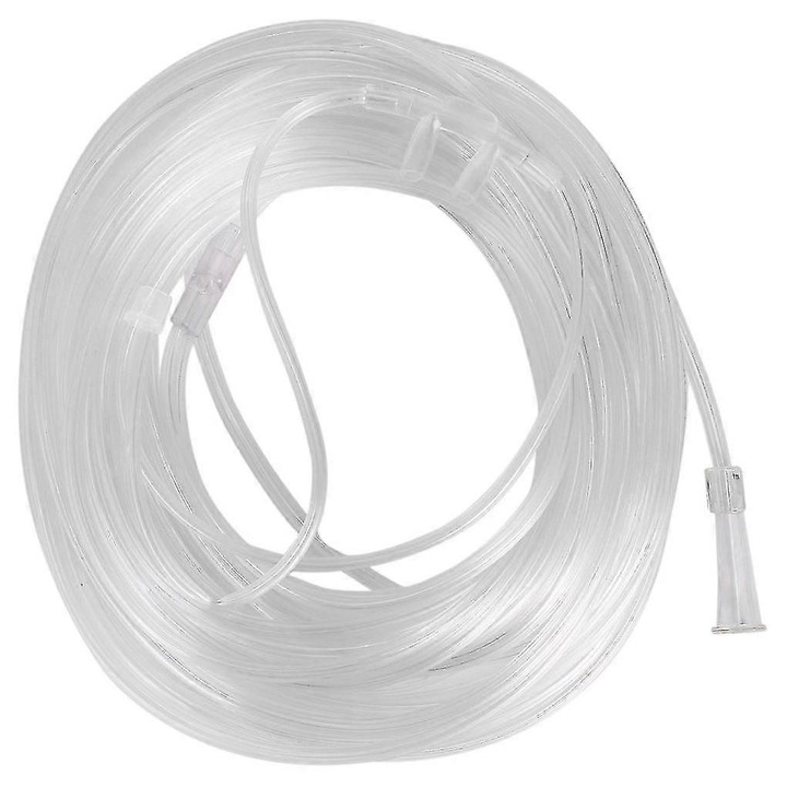 Tub nazal 8m, transparent, material PE, set de tuburi de oxigen de unica folosinta