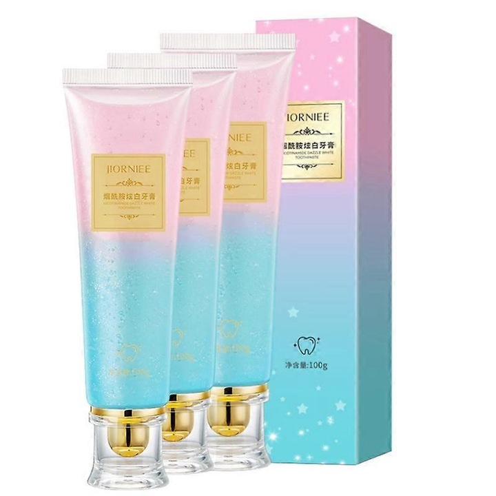 Паста за зъби, 100 г, вкус на праскова, 3 броя