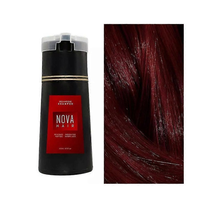 Sampon de colorare a parului, Nova hair, 200ML, rosu