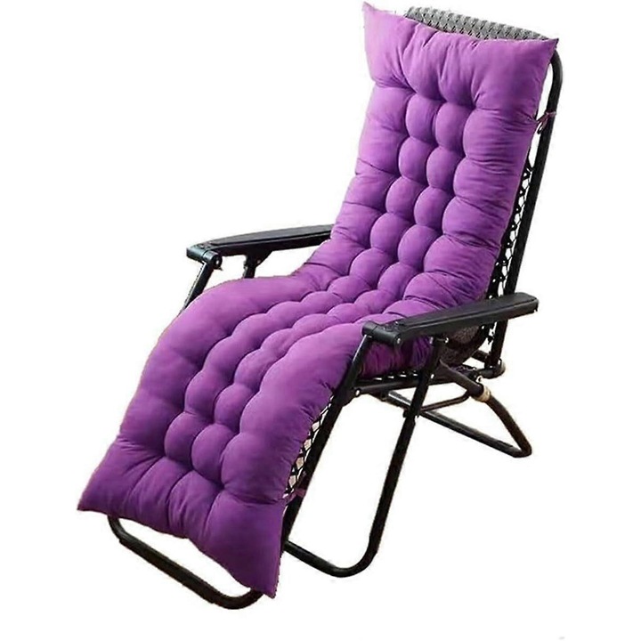 Perna decorativa pentru mobilier de patio, 155x48x8cm, violet