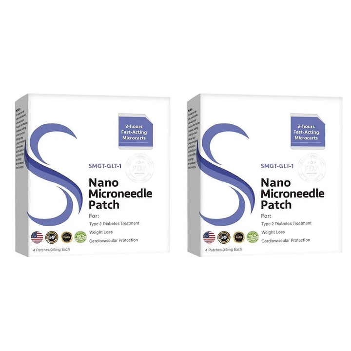 Set 2 pachete plasturi cu microace, tehnologie avansata, design confortabil, violet