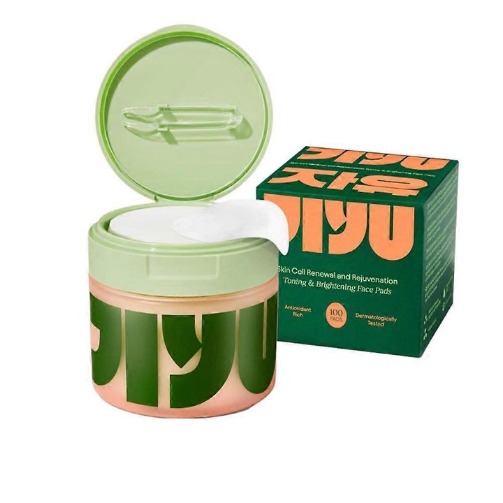 Dischete demachiante, Jiyu, 100 bucati, niacinamida, curatare pori si hidratare