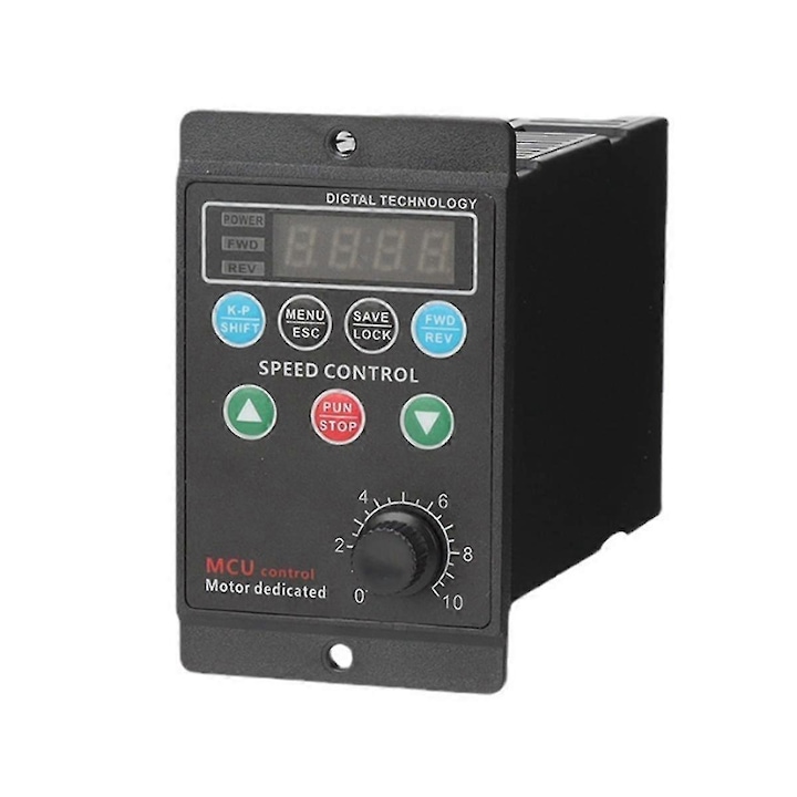 Еднофазен честотен преобразувател 220V, 1.0-99.0Hz, черен, 4-цифрен дисплей