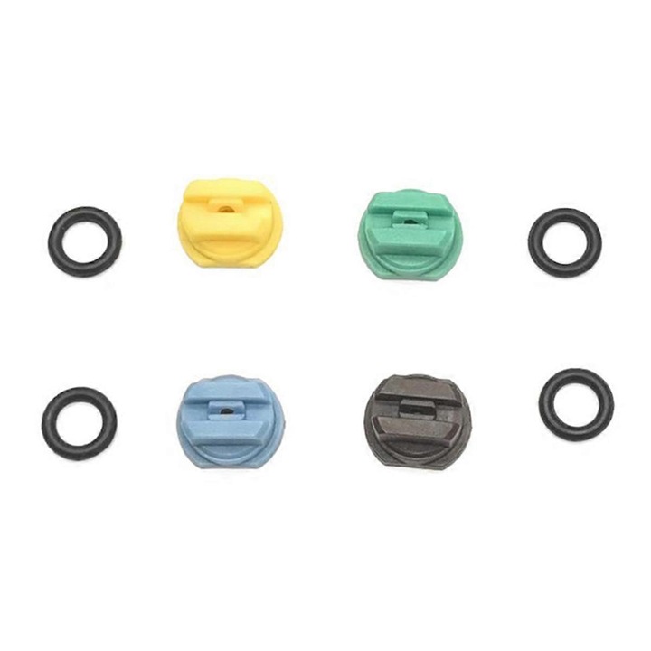 Set 4 duze de inlocuire pentru aparate de spalat cu presiune, plastic, eficienta ridicata, multicolor