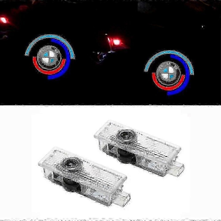 Set 2x Lumini de Bun Venit pentru Usi BMW, Accesorii Auto Tuning, ABS, DC12V-24V, 6500K