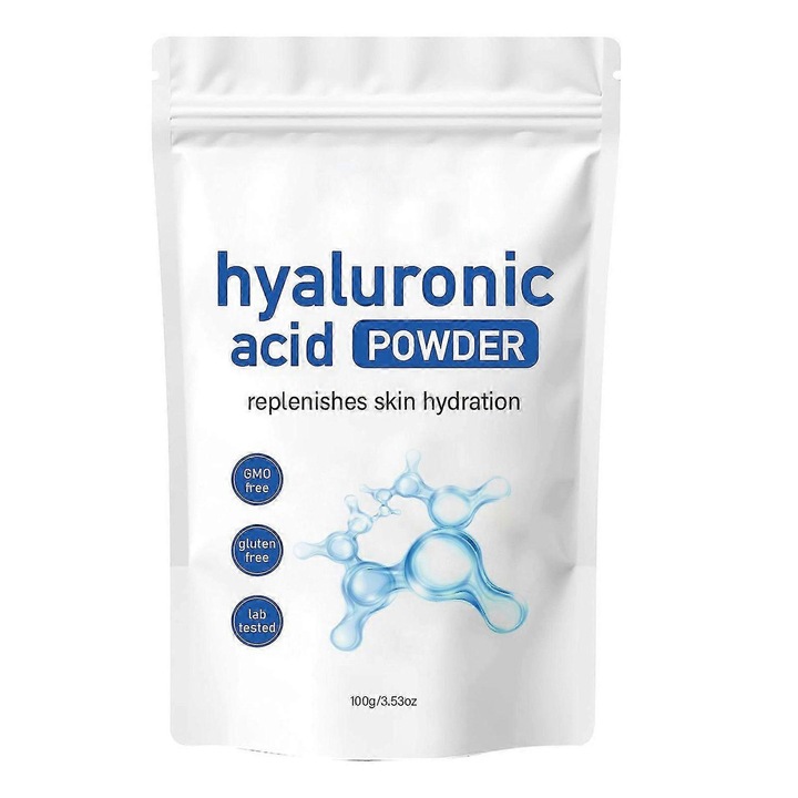 Хиалуронова киселина на прах, 100 г, хидратираща, лека, за всички типове кожа