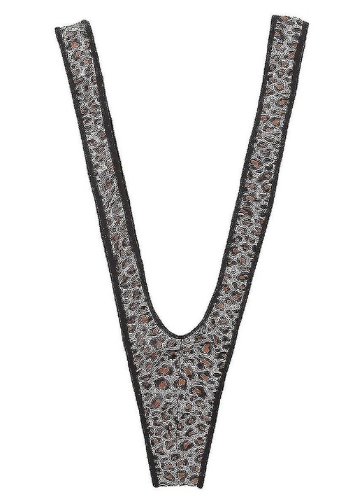 Mankini pentru barbati, Leopard, Elastic, One Size INTL