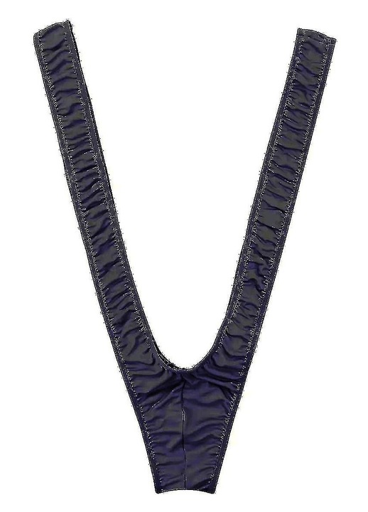 Mankini pentru barbati, Elastic, Negru, One Size INTL