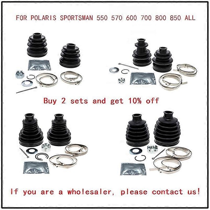 Kit cotiere CV pentru ATV Polaris Sportsman 550, 570, 600, 700, 800, 850, 2011-2022, material DCR66, set de 2 bucati