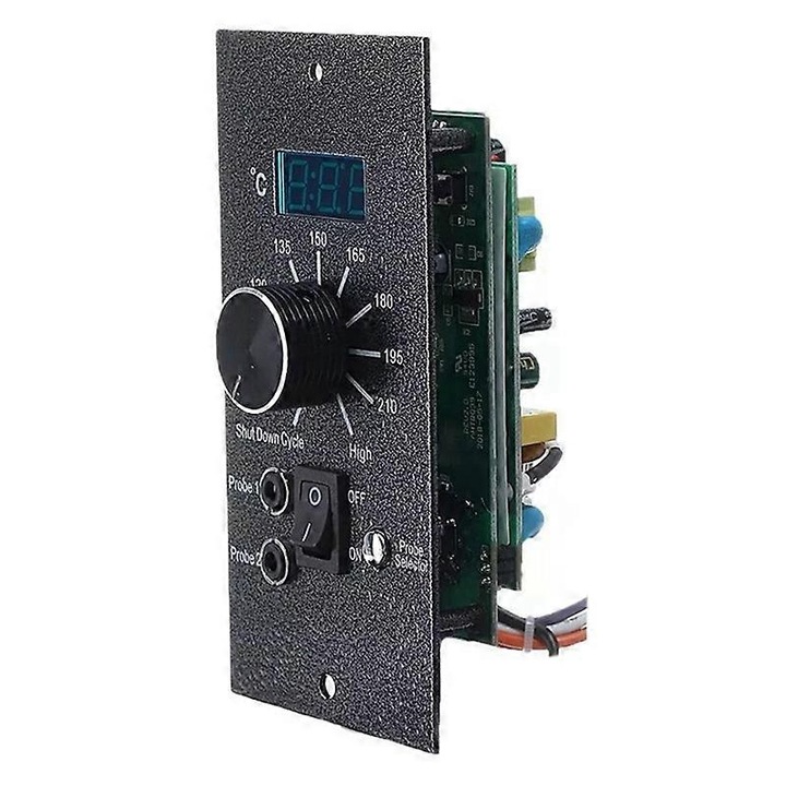 Placa de termostat digitala pentru aragaz, control temperatura, 14x7cm, negru