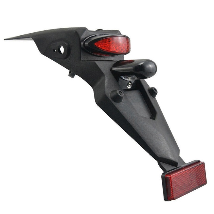 LED-es hátsólámpa motorkerékpárhoz, univerzális, fekete, 36,2x9 cm