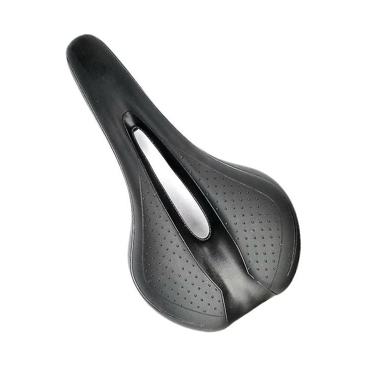 Sa de bicicleta confortabila, piele, spuma cu memorie, negru