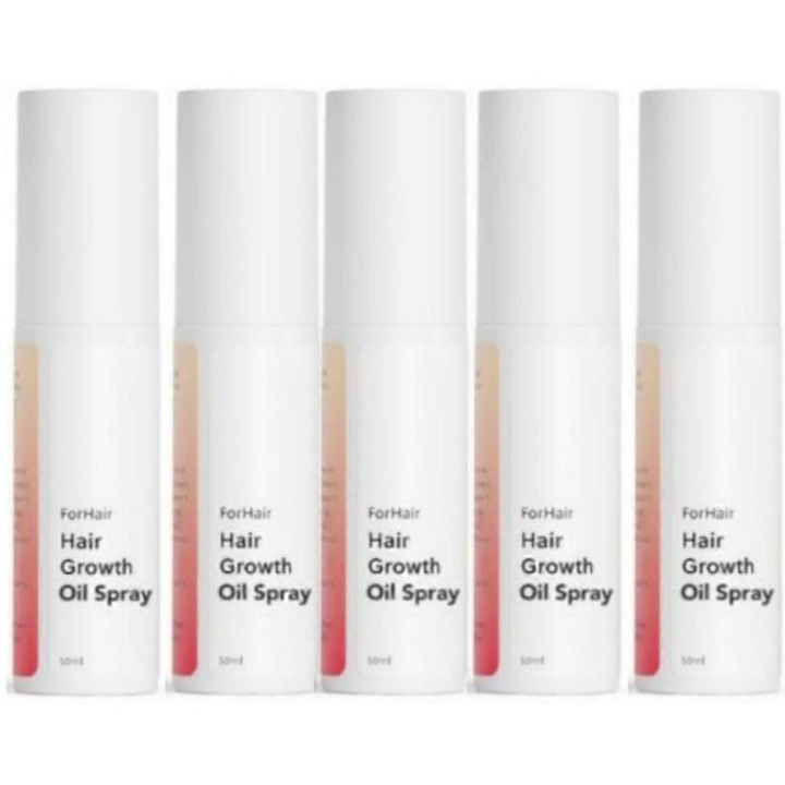 Spray pentru Cresterea Parului, 50ml, Non-gras, Set de 5 bucati