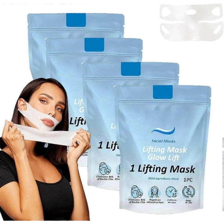 Chinology szakállmaszk, 4 darabos készlet, természetes összetevőkből, uniszex