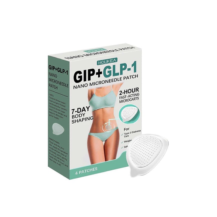 Pachet plasturi cu microace, unisex, tehnologie avansata, 12 ore, 1 set