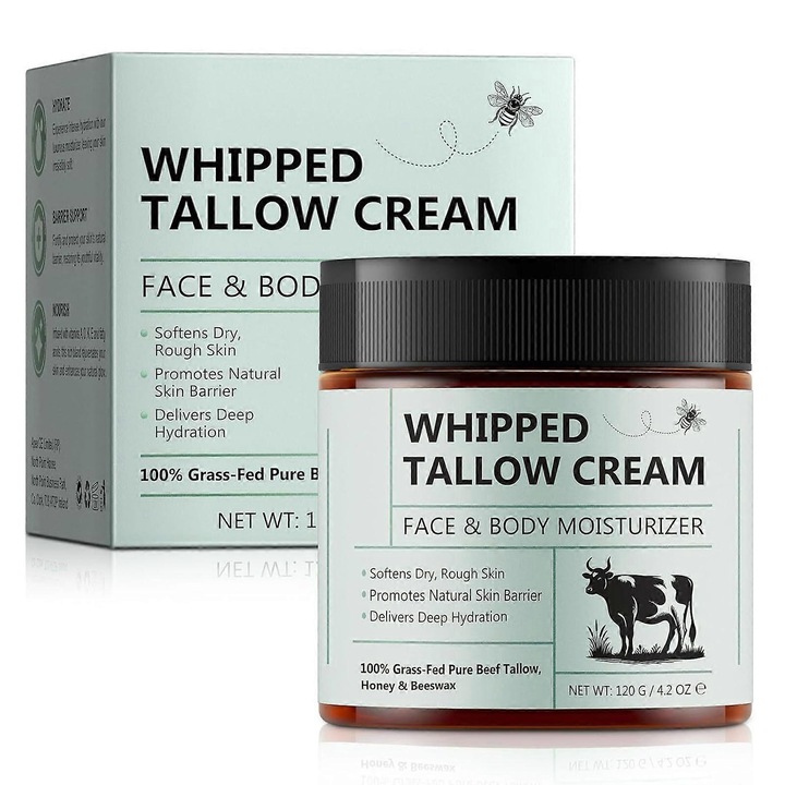 Crema hidratanta pentru fata si corp 120g, untura naturala, hranitoare