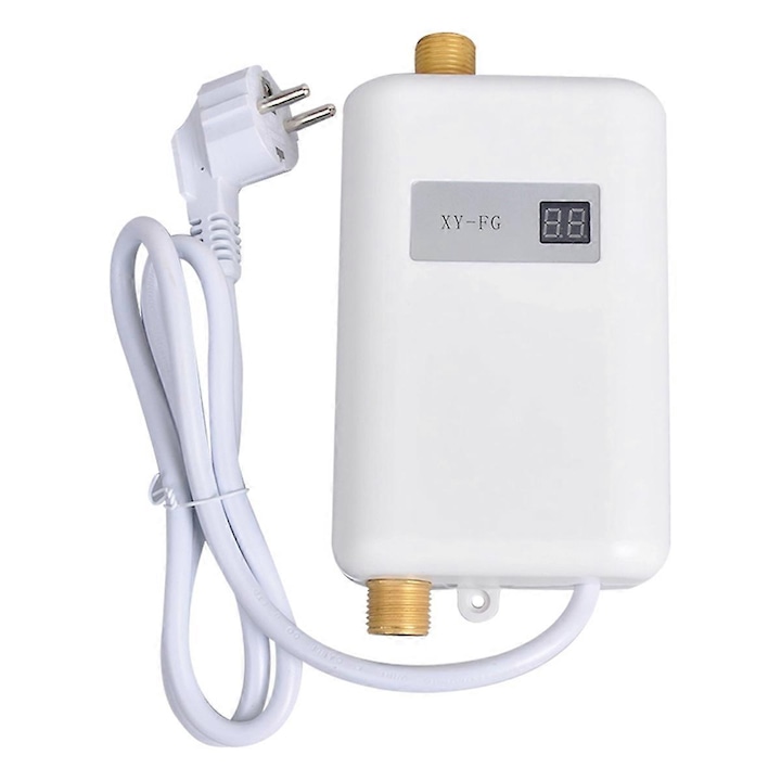 Мощен нагревател, 3800W, бял, щепсел за ЕС